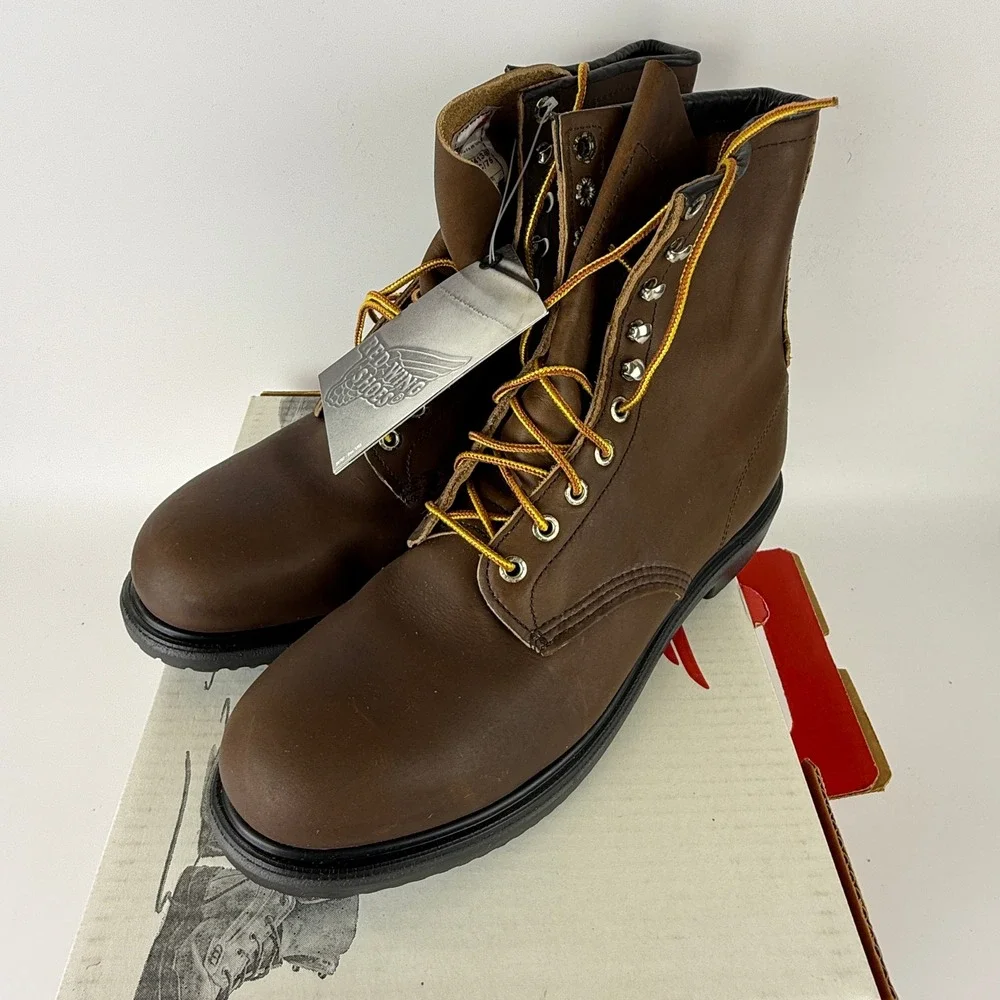 Red Wing 2233 SuperSole 8 Inch Steel Toe Work Boots Mens 11.5 D Brown USA